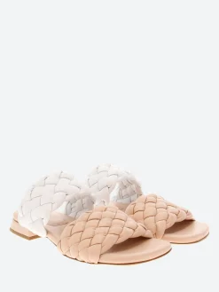 Mara Bini - Bright Sandals in Cipria Piuma and Bianco