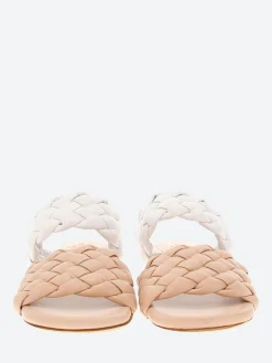 Mara Bini - Bright Sandals in Cipria Piuma and Bianco