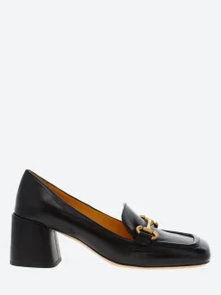 Mara Bini - Tania Heeled Loafer in Nero Seta