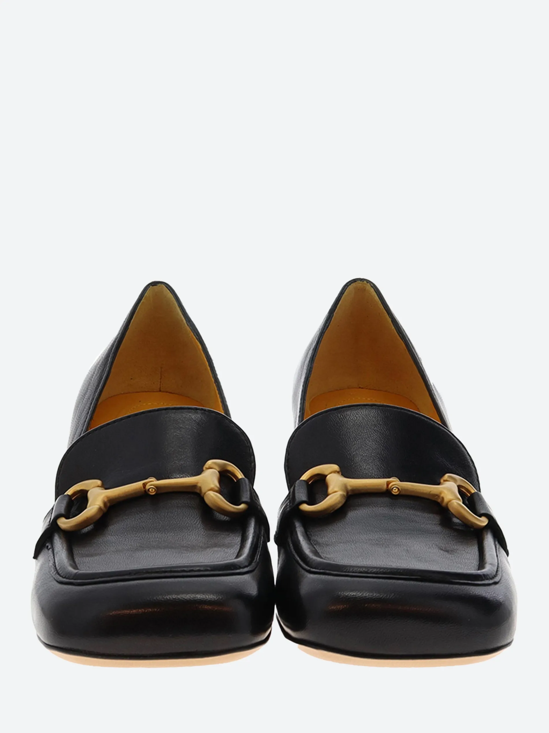 Mara Bini - Tania Heeled Loafer in Nero Seta