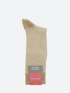 Marcoliani - Birdseye Socks in Khaki