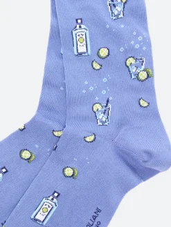 Marcoliani - Gin Tonic Socks in Cruise Blue