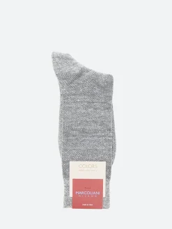 Marcoliani - Piqué Sock in Flannel Grey