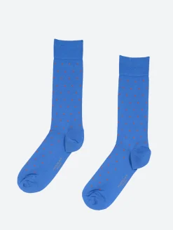 Marcoliani - Polka Dot Sock in Blue/Orange