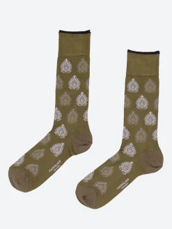 Marcoliani - Thar Decor Sock in Safari Green
