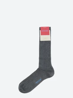 Marcoliani Milano - Essence of Cotton Sock in Asphalt