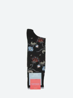 Marcoliani Milano - Mumbai Flower Sock in Black