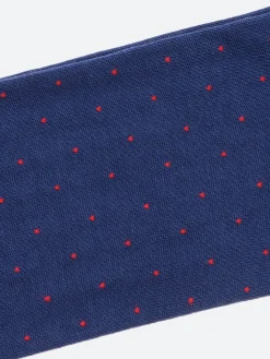 Marcoliani Milano - Pin Dot Socks in Cobalt Blue