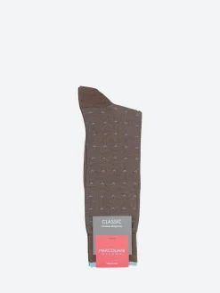 Marcoliani Milano - Volo Sock in Glaces Brown