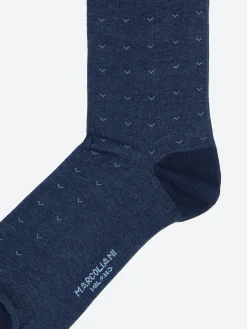Marcoliani Milano - Volo Sock in Navy
