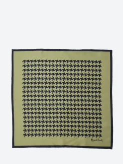 Margaret Howell - Glencheck Scarf in Sage and Ink
