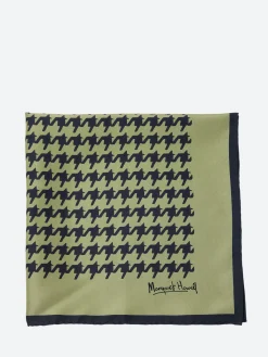 Margaret Howell - Glencheck Scarf in Sage and Ink