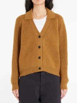 Margaret Howell - MHL Collared Cardigan in Ochre