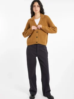 Margaret Howell - MHL Collared Cardigan in Ochre