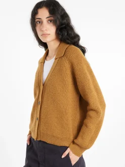 Margaret Howell - MHL Collared Cardigan in Ochre