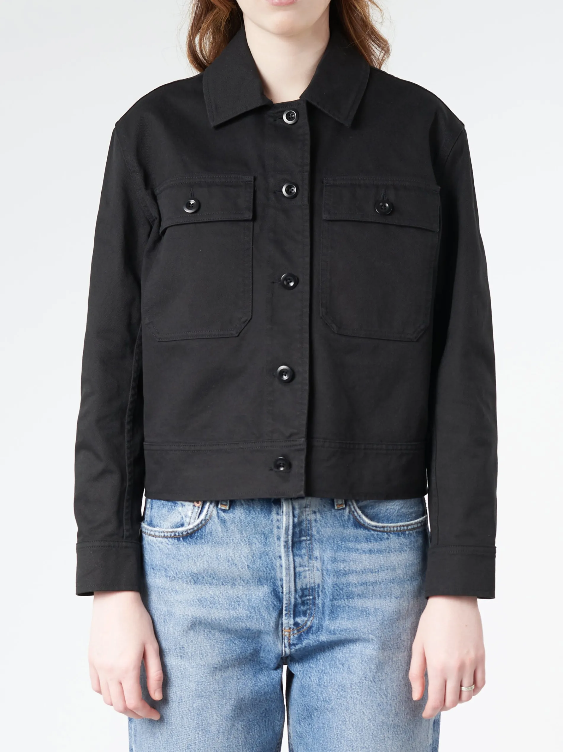 Margaret Howell - MHL Cropped Worker Jacket in Black