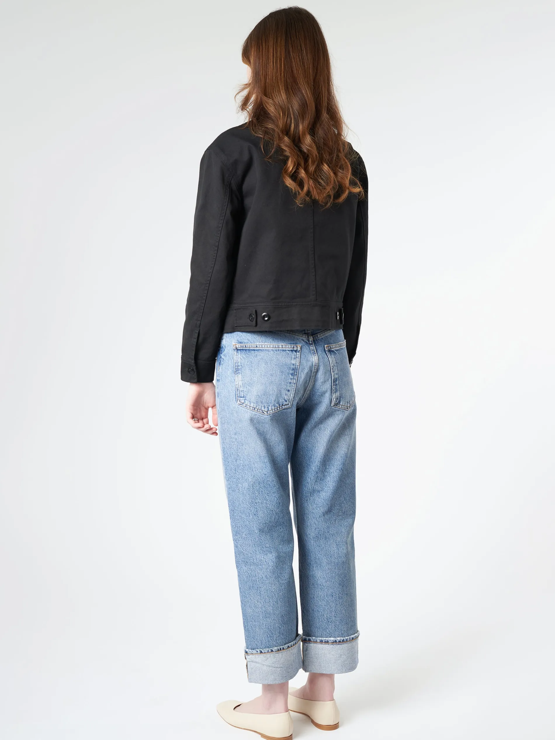 Margaret Howell - MHL Cropped Worker Jacket in Black