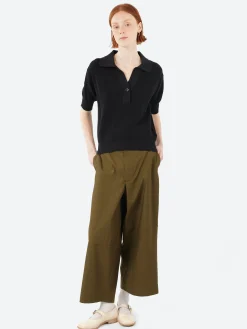 Margaret Howell - MHL Single Button Polo in Black