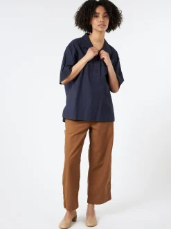 Margaret Howell - MHL S/S Utility Shirt in Ink