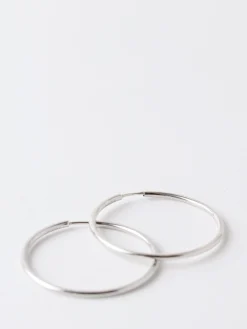 Maria Black - Senorita 35 Hoop Pair in SIlver