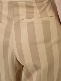 Marimekko - Ajassa Linja Cotton Trousers in Beige/Brown