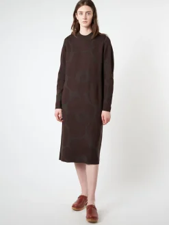 Marimekko - Karmiini Unikko Dress in Brown