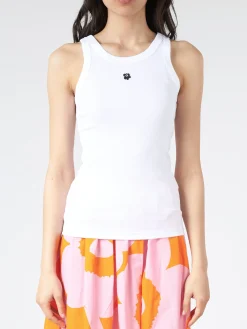 Marimekko - Kedol Unikko Placement Tank in White/Black