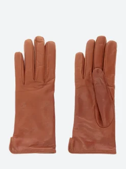 Mario Portolano - 2777 Nappa Short Gloves in Cognac