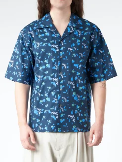 Marni - Bowling Shirt with Marni Dripping Print in Ink