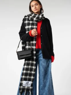 Marni - Brushed Check Scarf in Black