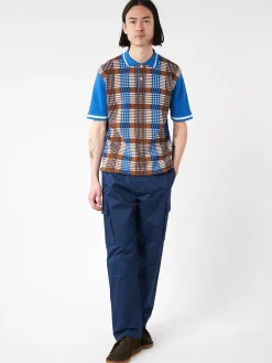 Marni - Checked Cotton Polo Shirt in Cigar