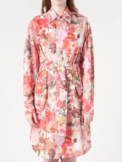 Marni - Floral Shirt Dress in Pink Clematis