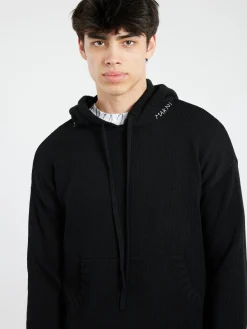 Marni - Knit Hoodie in Black