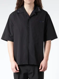 Marni - Organic Poplin Cotton Bowling Shirt in Black