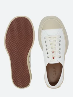 Marni - Pablo Laced Up Sneakers in Lily White