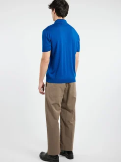 Marni - Polo Shirt with Marni Mending in Bluette
