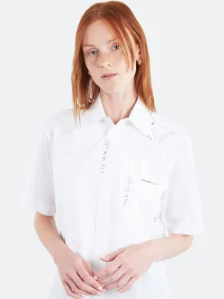 Marni - Short Sleeve Shirt with Marni Mending in White