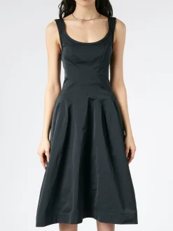 Marni - Taffeta Midi Dress in Black