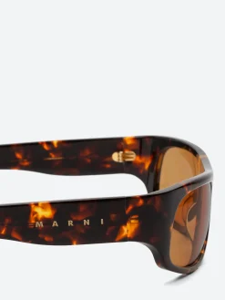 Marni - Uailus Sunglasses in Burnt Havana