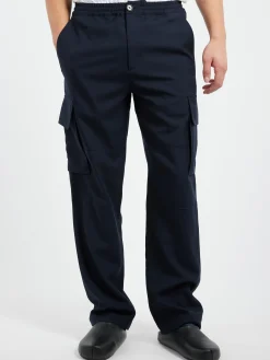 Marni - Wool Cargo Pants in Blublack