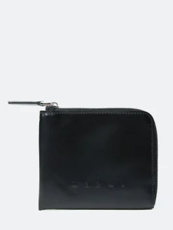 Marni - Zip Around Wallet in Black