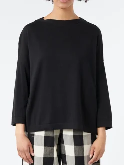 Ma'ry'ya - Boatneck Shirt in Black