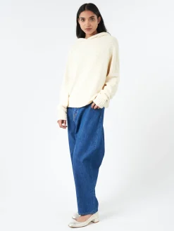 Ma'ry'ya - Boucle Hoody in Milk