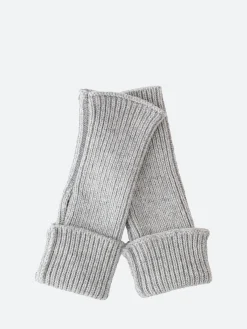 Ma'ry'ya - Fingerless Gloves in Light Grey