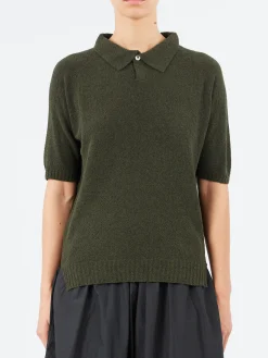 Ma'ry'ya - YPK002 Polo in Moss Green