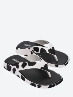 Melissa - Brave Flip Flop in Black and White