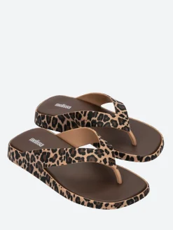 Melissa - Brave Flip Flop in Brown Cheetah