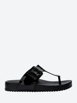Melissa - Cozy Flip Flop in Black