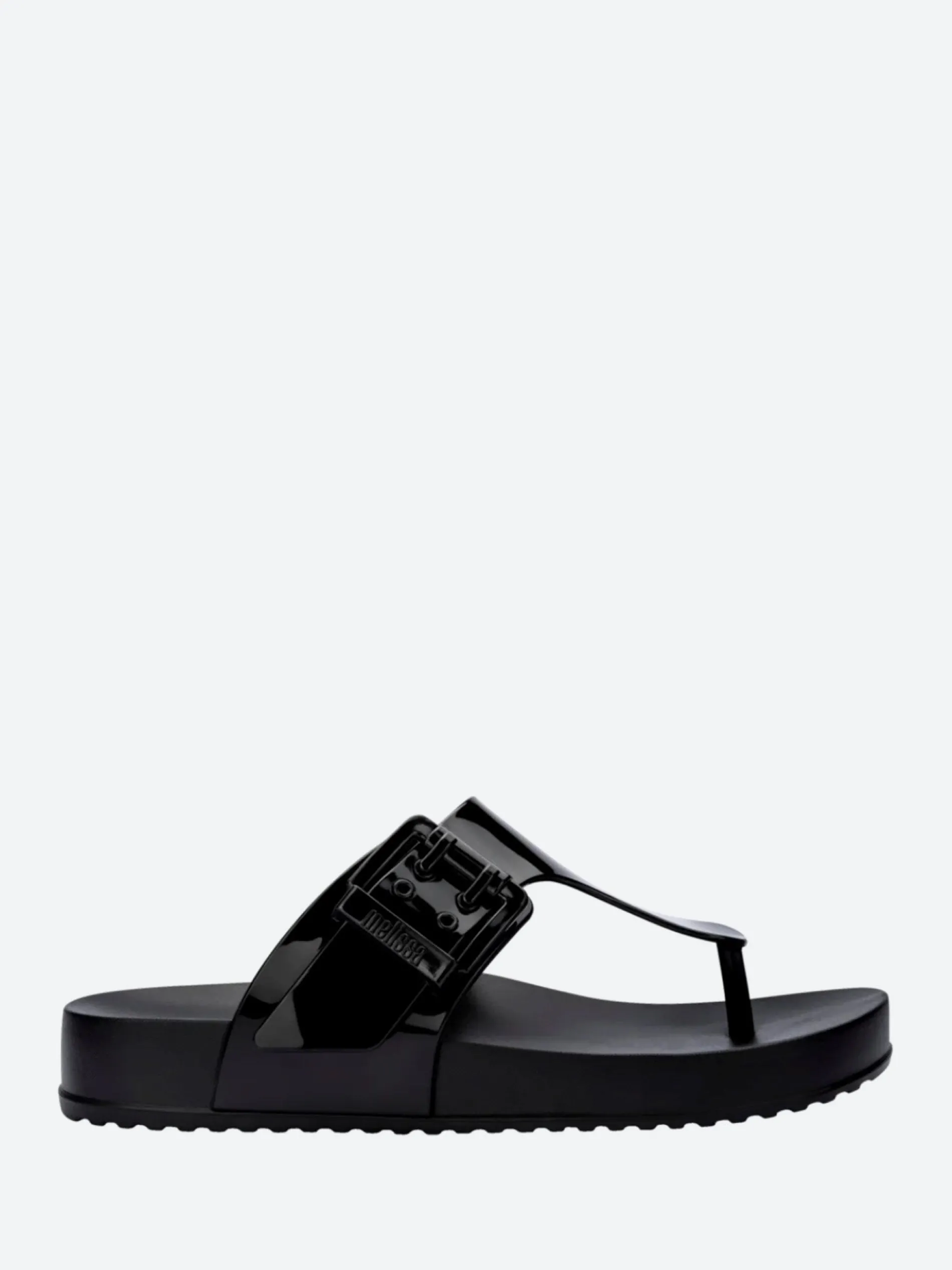 Melissa - Cozy Flip Flop in Black
