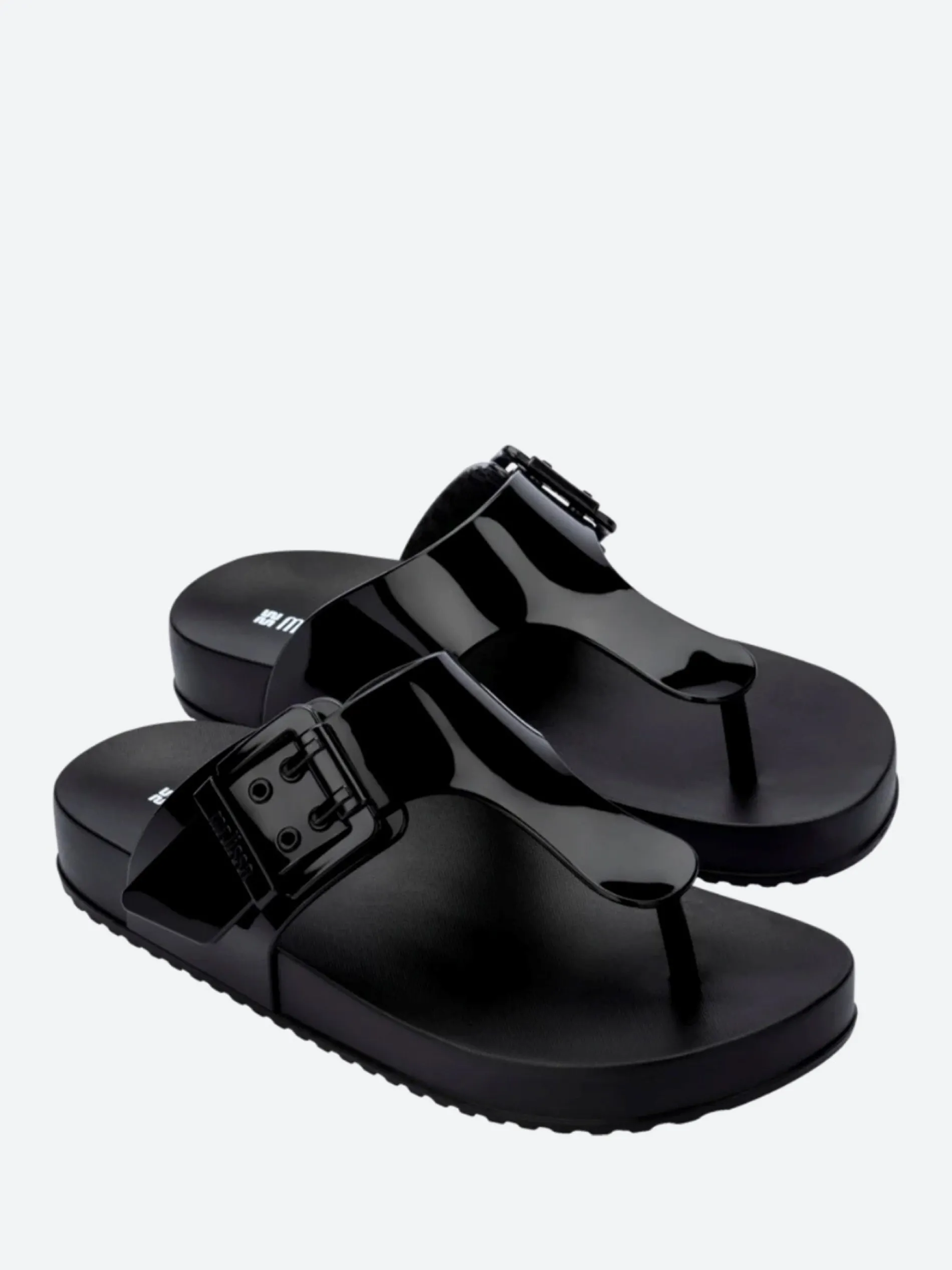 Melissa - Cozy Flip Flop in Black